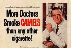 Los doctores fuman Camel
