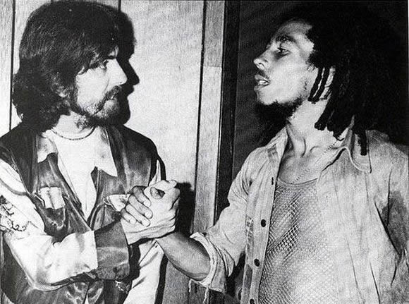 George Harrison y Bob Marley